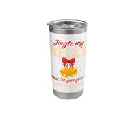 Jingle My Bells And I'll Give You A White Christmas Vaso térmico de acero inoxidable de doble pared