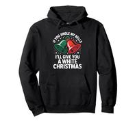 Jingle My Bells White Navidad Humor Vacaciones Navidad Sudadera con Capucha