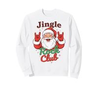 Jingle Rock Club Santa Christmas Fun Rocker Rock On Sudadera