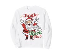 Jingle Rock Club Santa Christmas Fun Rocker Rock On Sudadera