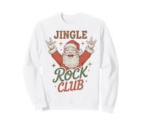 Jingle Rock Club Santa Christmas Fun Rocker Rock On Sudadera