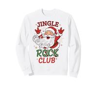 Jingle Rock Club Santa Christmas Fun Rocker Rock On Sudadera