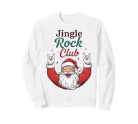 Jingle Rock Club Santa Christmas Fun Rocker Rock On Sudadera