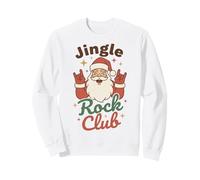 Jingle Rock Club Santa Christmas Fun Rocker Rock On Sudadera