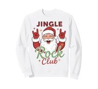 Jingle Rock Club Santa Christmas Fun Rocker Rock On Sudadera