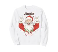 Jingle Rock Club Santa Christmas Fun Rocker Rock On Sudadera