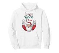 Jingle Rock Club Santa Christmas Fun Rocker Rock On Sudadera con Capucha