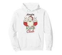 Jingle Rock Club Santa Christmas Fun Rocker Rock On Sudadera con Capucha