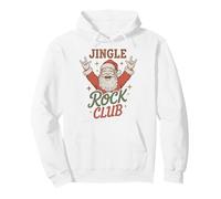 Jingle Rock Club Santa Christmas Fun Rocker Rock On Sudadera con Capucha