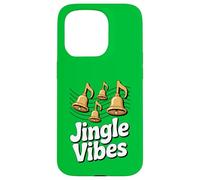 Jingle Vibes Holiday Bells Music Christmas Carol Funny Christmas Carcasa para iPhone 15 Pro