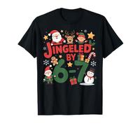 Jingled by 67 Funny Six Seven Meme Funny Christmas Camiseta