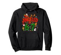 Jingled by 67 Funny Six Seven Meme Funny Christmas Sudadera con Capucha