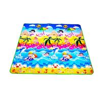 JINGLING Alfombra de juego,Alfombra suave para bebés - de espuma suave, alfombra de juego portátil acolchada de doble cara con lados plegables, antideslizante para gatear y jugar para niños y