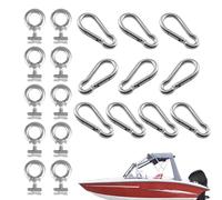 JINGLING Anclaje De Ojal Montaje En Raíl para Kayak - Perno De Ojal Montaje En Raíl para Canoa Y Barca - De Sujeción Y para Vehículos Carpas Caravanas Aventuras Al Aire Libre