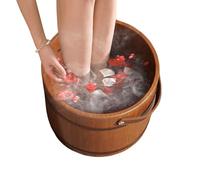 JINGLING Bañera de pies de madera, bañera para pies de relajación natural, para pies de madera, para mujeres, hombres, personas mayores, padres, madres, papá, mamá