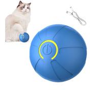JINGLING Bola rodante eléctrica, Bola giratoria para Mascotas, Bola rodante Activa Inteligente, Pelota traviesa para Perros extraíble, Pelota de persecución Que rebota Recargable con luz para Reducir