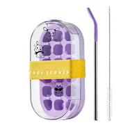 JINGLING Botella para hacer cubitos de hielo - Botella reutilizable 2 en 1, bandeja de cubitos de hielo con un botón, para cocina, oficina, viajes, al aire libre, camping, senderismo