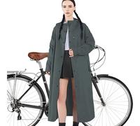 JINGLING Chubasqueros largos para mujer | Chubasquero impermeable Protección larga para la lluvia - Chaqueta cortavientos plegable reutilizable Gabardina para exteriores para mujeres y hombres