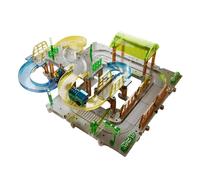 JINGLING Circuito de Tren Eléctrico para Niños | Tren Eléctrico para,Juguetes De Viaje Niño Para Cumpleaños Colección Ciudad Granja Mesa De Juego