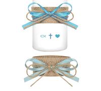 JINGLING de Vela para Comunión,Decorativo Retro Autoadhesivo | Protector antigoteo para Vela con | Planificadores Ceremonias Cristianas, Padrinos, Capilla, Rincón Oración, Eventos y Festivos