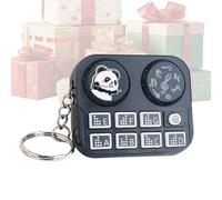 JINGLING DJ Música Llavero, DJ Instrumento Reproductor Remolque, Discos de Música en Miniatura, Para Mochila, Bolso Viaje, Oficina, Traye, Negro , Siehe Beschreibung