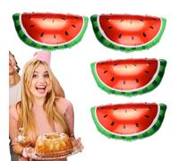 JINGLING Globos de en forma de globos - 4 globos de papel de aluminio de frutas - Tropical Fresa Sandía Jumbo - Decoraciones de para revelar el sexo