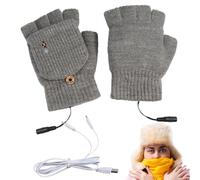 JINGLING Guantes calefactables para hombres,guantes calefactados para mujer | Guantes calefactables por USB - Guantes de esquí completos y medios dedos, calentadores de manos, cálidos para ciclismo
