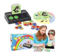 JINGLING Juego de Letras Surtidas, Juegos de Ortografía de Palabras HVAC - Tarjetas de Lectura Juegos de Ortografía | Tarjetas de Lectura Juegos de Ortografía para Niños y Niñas de 3 Años y Más