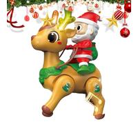 JINGLING Juguete de bebé Rastreador | Ayuda a Arrastrar Juguete Musical Bebé,Papá Noel Calmante con Luz para Entrenamiento Equilibrio | Para Dormitorio Siesta Juego Suelo Cumpleaños