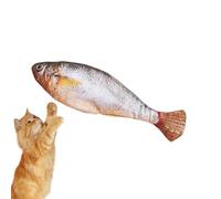 JINGLING - Juguete de Gato, 150 mAh, Juguete de Gato para Peces Gigantes | Enriquecimiento Interactivo de Caza Realista con Manta Lavable para Ejercicio y antiaburrimiento, Juego de Ejercicios de