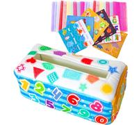 JINGLING Juguetes sensoriales | Bebés Jugar Juguetes Sensoriales - de pañuelos mágicos para bebés, Tirar, clasificar, arrugar, Colores y Patrones, Juguete para bebés, Regalo para 6 Meses o más, 1 2 3