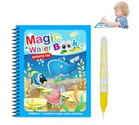 JINGLING Libro para colorear, libro mágico, de dibujo de agua, papel de dibujo para la educación temprana con diferentes escenas de dibujos animados, compatible para el hogar y la escuela
