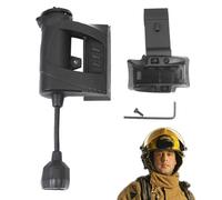 JINGLING Linterna frontal de bombero, linterna para casco de seguridad, montaje lateral - Luces de bombero LED para equipos con base de riel y cuello flexible | Linterna de rescate