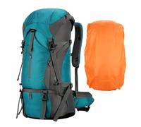 JINGLING Mochila de senderismo Mochila de camping para hombre - Mochila de senderismo plegable y acolchada de 70 L - Mochila de día con tirantes ajustables, mochila ergonómica y, verde, Se référer au