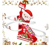 JINGLING Montaña rusa para niños, juego de carreras de Papá Noel | Montaña rusa eléctrica con actividad para y niñas - para actividades de jardín de interior casa niños pequeños niñas