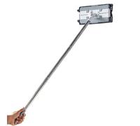 JINGLING Mopa plana para la limpieza del suelo | Dispositivo automático de clip de tela | 112 cm de fregona húmeda y seca con contacto | Para eliminación de polvo para cocina, baño, azulejos, parquet