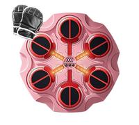 JINGLING Music Boxing Machine, Máquina de boxeo de música inteligente para niños/adultos, objetivo de boxeo montado en la pared con guantes de boxeo, entrenador de impacto interactivo