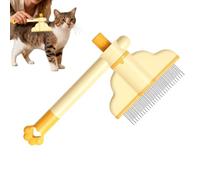 JINGLING Peine para el cuidado del pelaje para mascotas | Cepillo con dientes finos para un uso suave y cómodo, antideslizante - Peine para pelo de gato - Para ducha de mascotas en interiores y