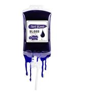 JINGLING Pintura líquida para la cara, bolsa impermeable de 170 ml, para Halloween, color rojo y azul para mujeres y hombres, disfraz de fiesta espeluznante