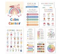 JINGLING Pósters Educativos | Decoración de Pared para Reconocimiento Emocional | Póster Educativo De Emociones Para Aula Escuela | Para Pasillos Escolares Tablones De Anuncios Sala De Estudio En Casa