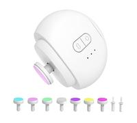 JINGLING Sacapuntas de uñas para bebé, cortaúñas eléctricas, afilador de uñas magnético eléctrico para bebé, herramienta de aseo con 9 cabezas de lima para picnic, hogar, viaje y