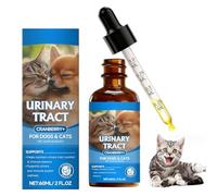 JINGLING Salud del tracto urinario para Gatos | Gotas de 60 ml para apoyar | Suplementos de Salud de Buen Gusto para Gatos, para Cachorros, hogar, Interior, Exterior, Viajes, Comida