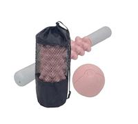 JINGLING Set de Rodillos de Espuma,Recuperación Mejorada Antideslizante con Pelota de Masaje,Rodillos para Masaje Muscular - para Gimnasio en Casa, Viaje, Residencia, Yoga, Pilates, Ejercicio de