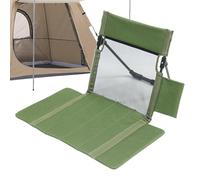 Jingmiger Asiento de estadio con respaldo - Esterilla plegable para camping, cojín de asiento para pesca, viajes, jardín, picnic al aire libre