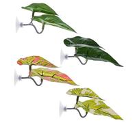 Jingmiger BettaSchlafplatz - Hoja de cultivo para acuario decorativo para peces luchando | Acuario de desove 4 unidades Natural Guppy cama de cría como decoración