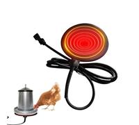 Jingmiger Calentador de agua potable para pollos, almohadilla térmica de silicona de 15 cm - 20 W de silicona para mantener al aire libre invernal de aves de corral y ganado en pequeños