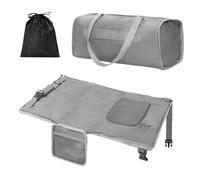 Jingmiger Cama de avión para niños pequeños | Extensión de asiento infantil para aviones, viaje en avión, organizador plegable, bolsa de transporte, colchoneta para dormir para niños pequeños y niñas