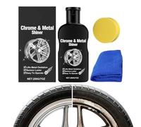 Jingmiger Juego de pulido de cromo para vehículos, eliminador de polvo de frenos, para la aplicación en la cocina, en el baño, en el garaje, en las llantas de coche, en los frenos de coche y en