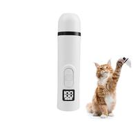Jingmiger Lijadora de uñas para perro, silenciosa, funciona con batería, recortadora eléctrica de 2 velocidades, amoladora eléctrica ajustable, para viajes a casa, cuidado de animal