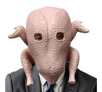 Jingmiger - Máscara de cabeza para disfraz de de látex realista, accesorio transpirable para cosplay para hombres y mujeres amigos familiares